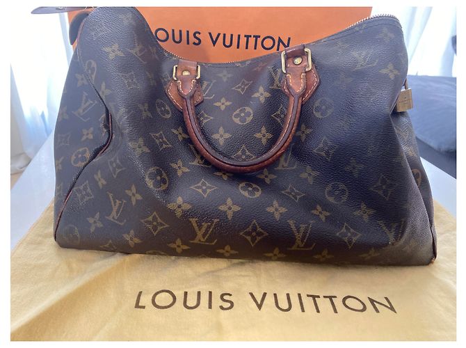 Borsa Louis Vuitton in pelle marrone Marrone chiaro - vista 4