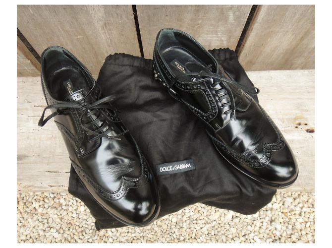 derby verniciati Dolce & Gabbana p 38,5 Nero - vista 2