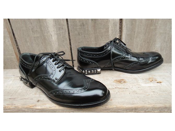 derby verniciati Dolce & Gabbana p 38,5 Nero - vista 4