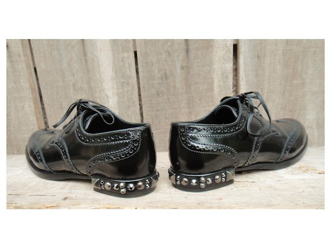 derby verniciati Dolce & Gabbana p 38,5 Nero - vista 7