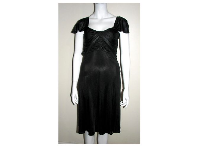 Metallic schwarz Temperley London Kleid Metallisch - Ansicht 2
