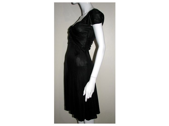 Metallic schwarz Temperley London Kleid Metallisch - Ansicht 3