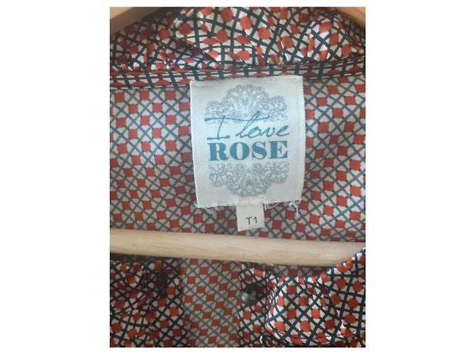 Autre Marque ILove Rose Seidenhemdkleid Mehrfarben - Ansicht 2