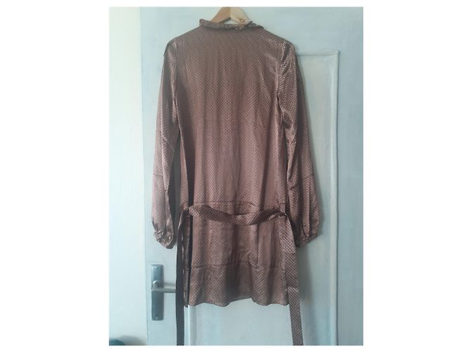Autre Marque ILove Rose Seidenhemdkleid Mehrfarben - Ansicht 3