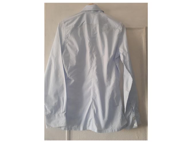 Camicia Slim in Cotone Christian Lacroix Azzurro Chiaro Blu chiaro - vista 4