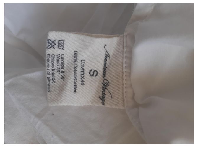 Camicia American Vintage Bianca in Cotone Bianco - vista 2