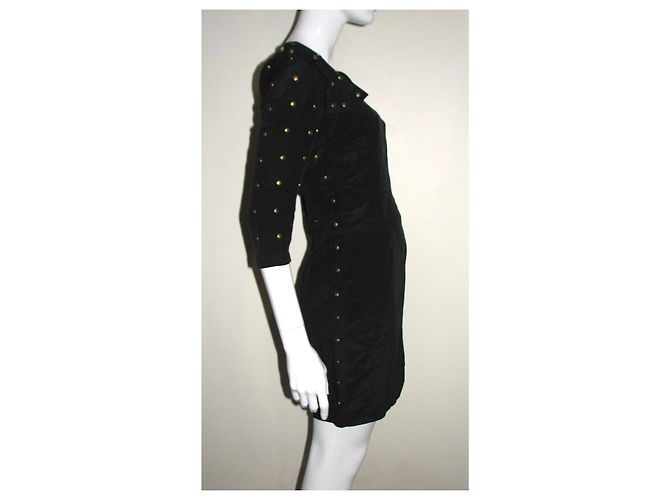 Alice by Temperley Abito in misto seta con borchie Nero - vista 3