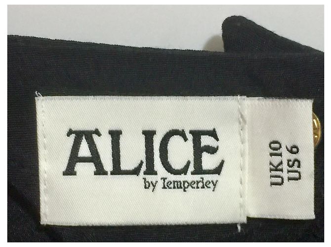 Alice by Temperley Abito in misto seta con borchie Nero - vista 6