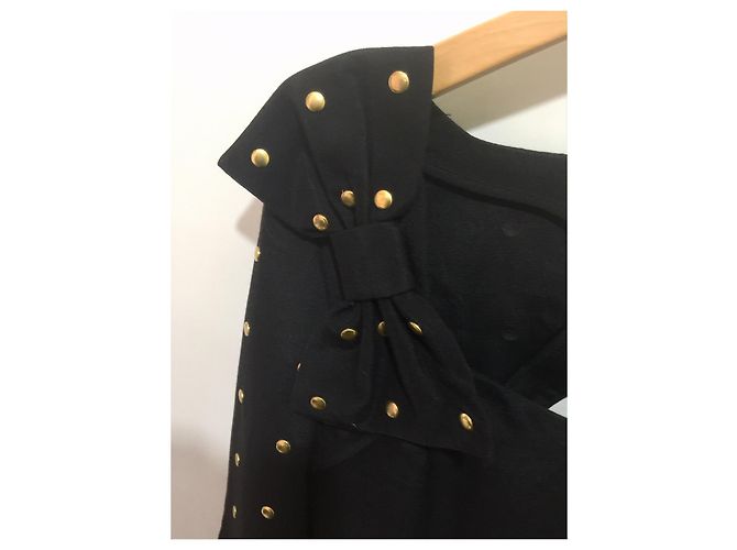 Alice by Temperley Abito in misto seta con borchie Nero - vista 7