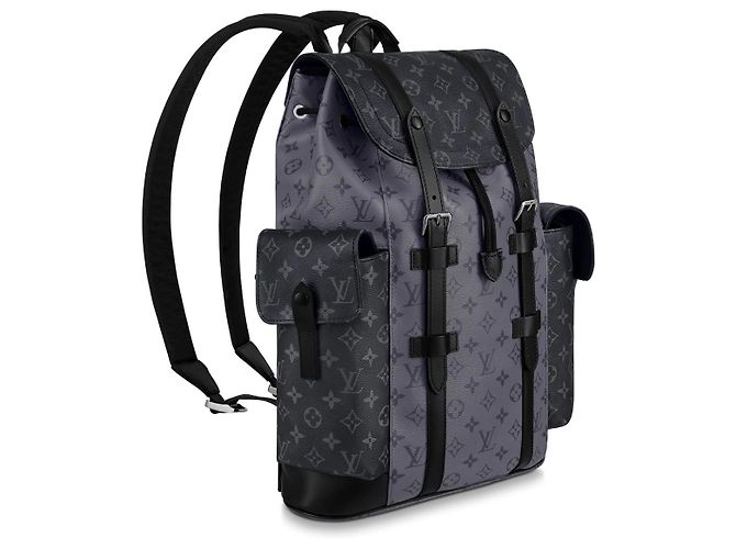Louis Vuitton Zaino Christopher LV Grigio - vista 2