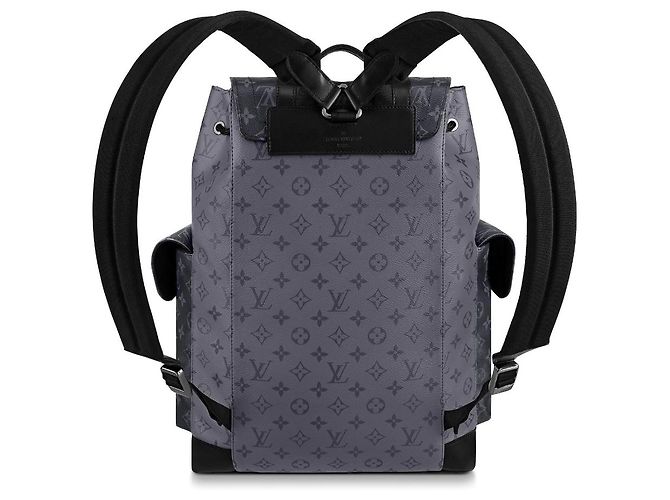 Louis Vuitton Zaino Christopher LV Grigio - vista 4