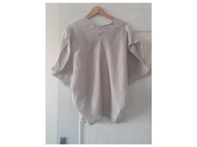 Haider Ackermann Blusa de seda beige - vista 3