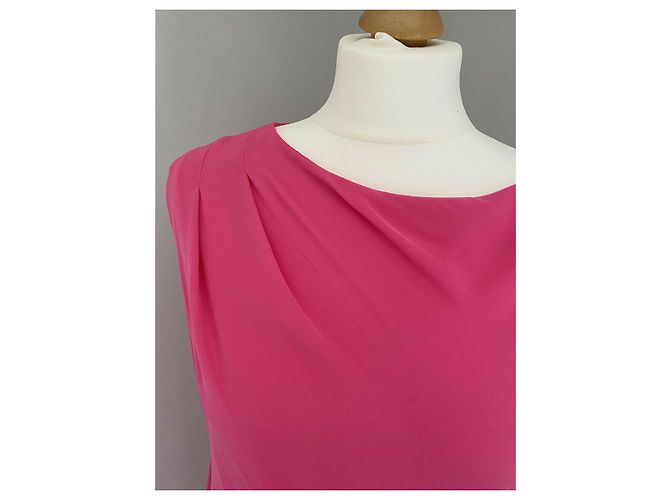 Diane Von Furstenberg Vestido de seda Tamara DvF Rosa - vista 5