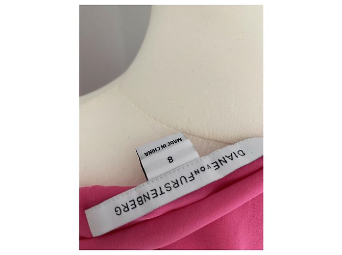 Diane Von Furstenberg Vestido de seda Tamara DvF Rosa - vista 6