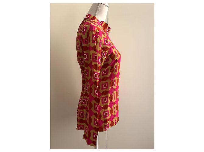 Top Marni in viscosa stampata multicolore - vista 11