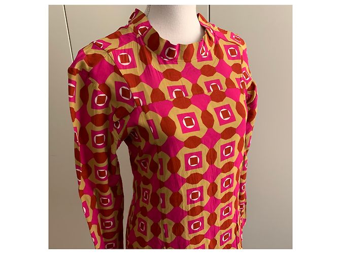 Top Marni in viscosa stampata multicolore - vista 13