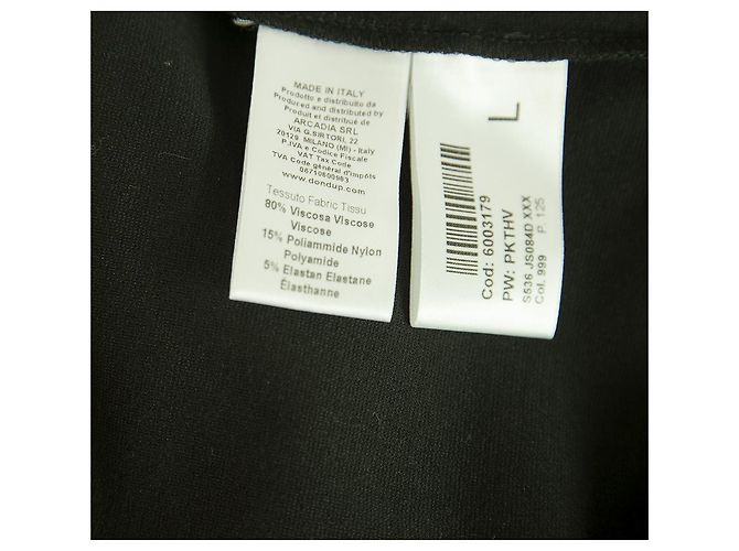 Dondup Preto Viscose Mini tanque sem mangas LBD Vestido tamanho L - vista 4