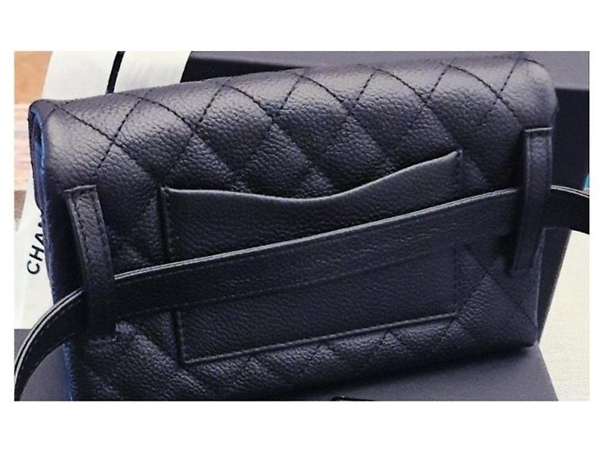 Pochette / mini bag chanel banana chanel Nero Metallico - vista 12
