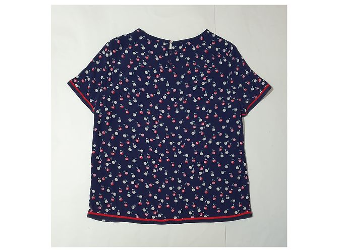 Tommy Hilfiger Viskosebluse Blau Multicolour Mehrfarben - Ansicht 2