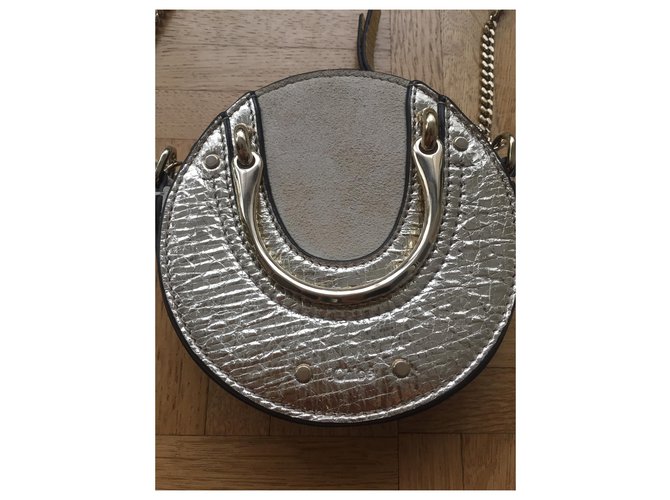 Chloé Pixie Nano Borsa in pelle dorata D'oro - vista 2