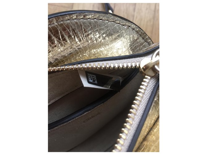 Chloé Pixie Nano Borsa in pelle dorata D'oro - vista 5