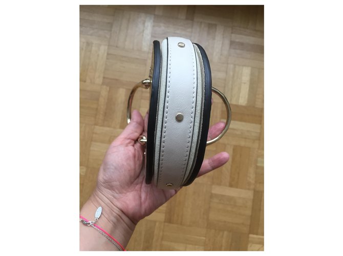 Chloé Pixie Nano Borsa in pelle dorata D'oro - vista 9