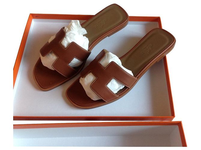 Hermès Hermes Oran 40.5 Karamell - Ansicht 2