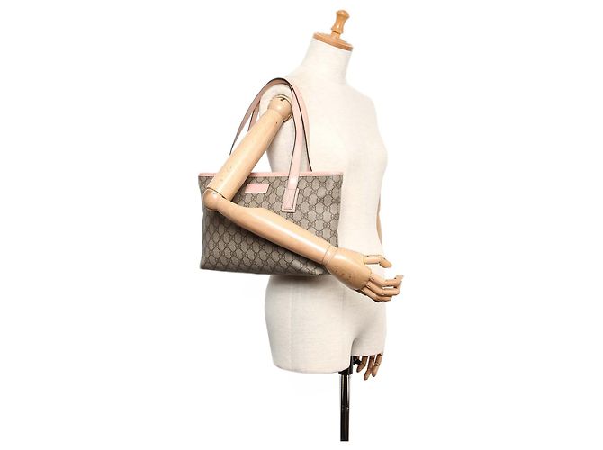 Gucci Brown GG Supreme Einkaufstasche - Ansicht 8