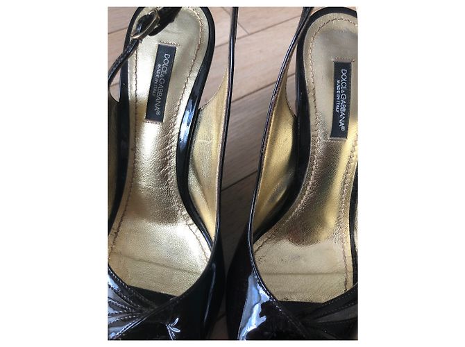 Dolce & Gabbana VERO CUOIO Tacchi alti. Nero D'oro - vista 3