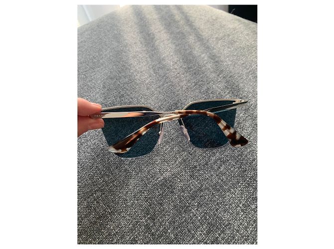 Gafas de sol Prada Cat-eye de metal gris - vista 5