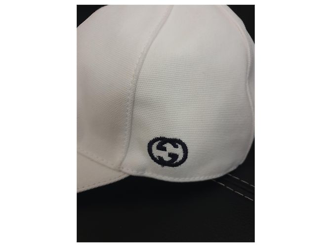 Berretto Gucci Bianco in Cotone - vista 7