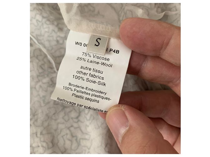 Lanvin Pailletes Blazerjacke Weiß - Ansicht 12