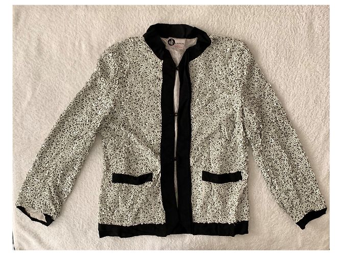 Lanvin Pailletes Blazerjacke Weiß - Ansicht 13