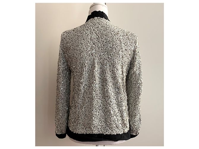 Lanvin Pailletes Blazerjacke Weiß - Ansicht 4
