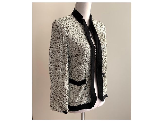 Lanvin Pailletes Blazerjacke Weiß - Ansicht 7