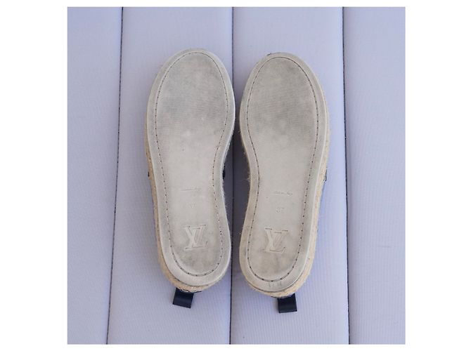 Louis Vuitton Espadrilles Blue Beige Navy blue - view 5