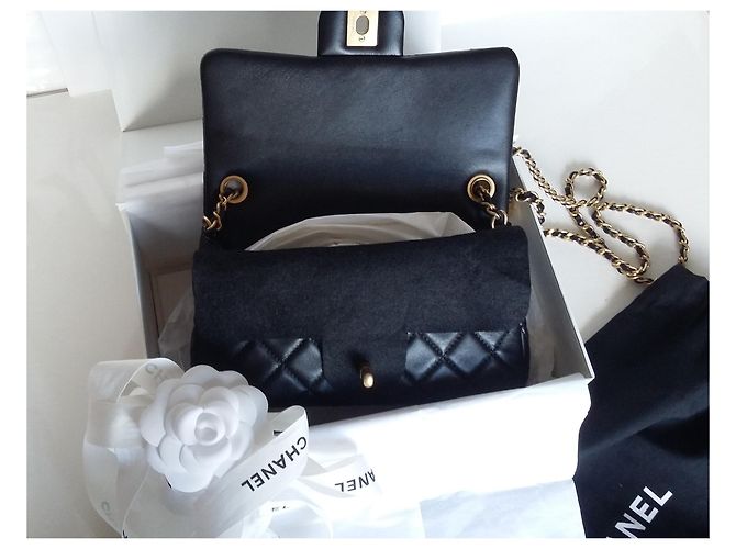 Timeless Chanel Senza tempo - Borsa con patta. Nero - vista 7