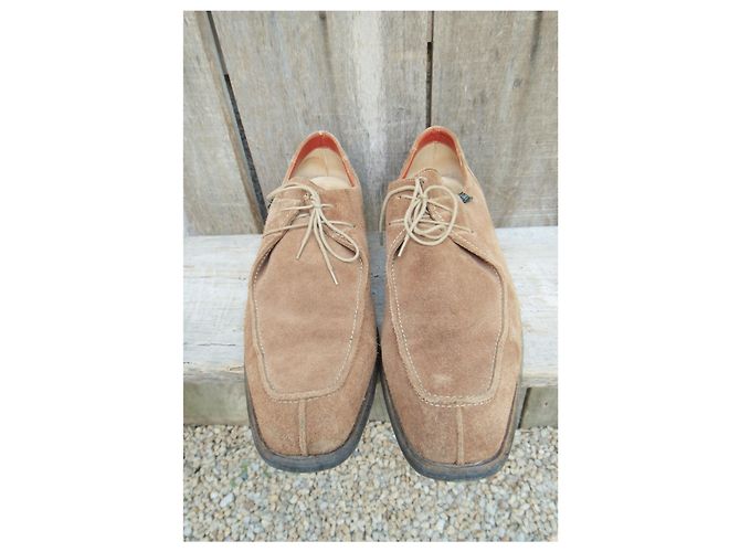 Derby Paraboot Caramello Scamosciati Taglia 45 - vista 4