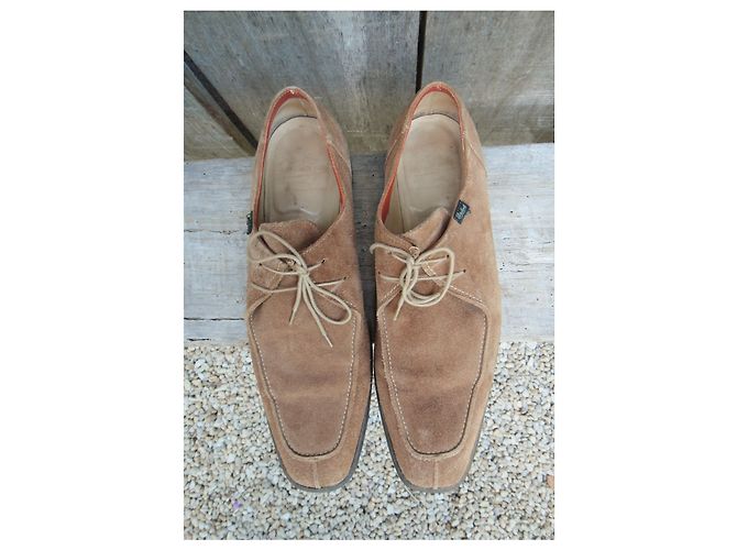 Derby Paraboot Caramello Scamosciati Taglia 45 - vista 5