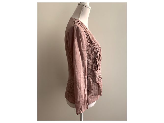Prada Top in cotone rosa cipria - vista 11