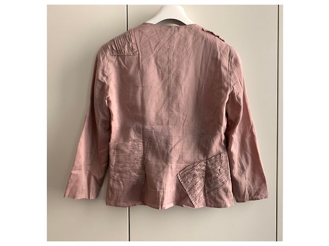 Prada Top in cotone rosa cipria - vista 2