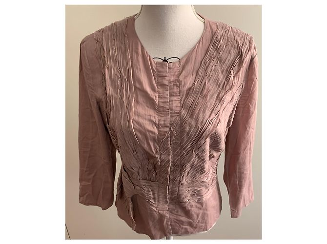 Prada Top in cotone rosa cipria - vista 9
