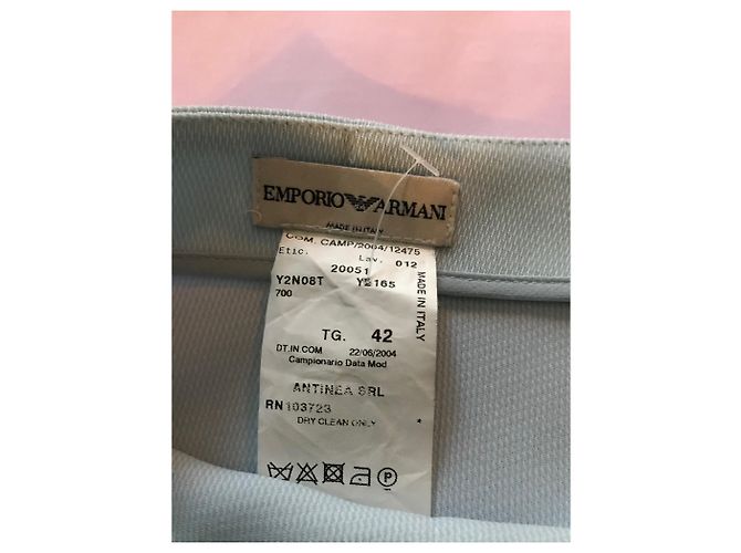 Falda plisada azul cielo Emporio Armani Azul claro - vue 4
