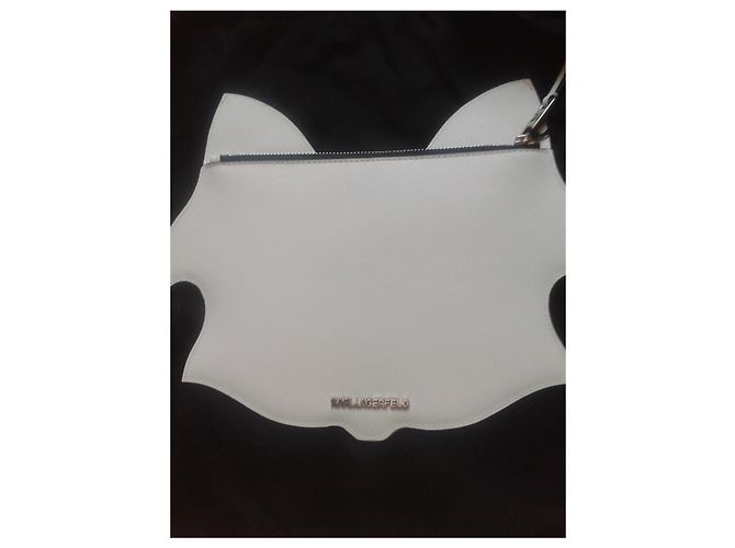 Pochette Choupette Karl Lagerfeld Bianca Bianco - vista 2