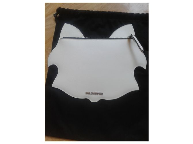 Pochette Choupette Karl Lagerfeld Bianca Bianco - vista 4
