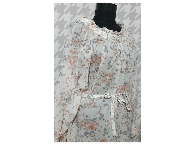 Mini vestido Maje Ragtime Rose de algodón Multicolor - vista 3