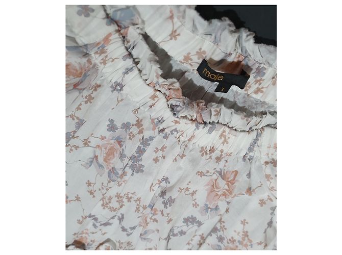 Mini vestido Maje Ragtime Rose de algodón Multicolor - vista 5