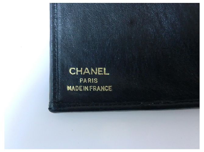 Chanel black leather diary - view 5