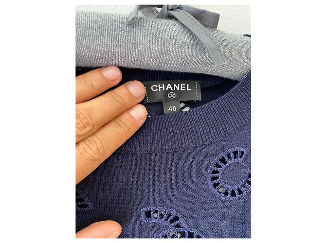 Jersey Chanel Azul - vista 2
