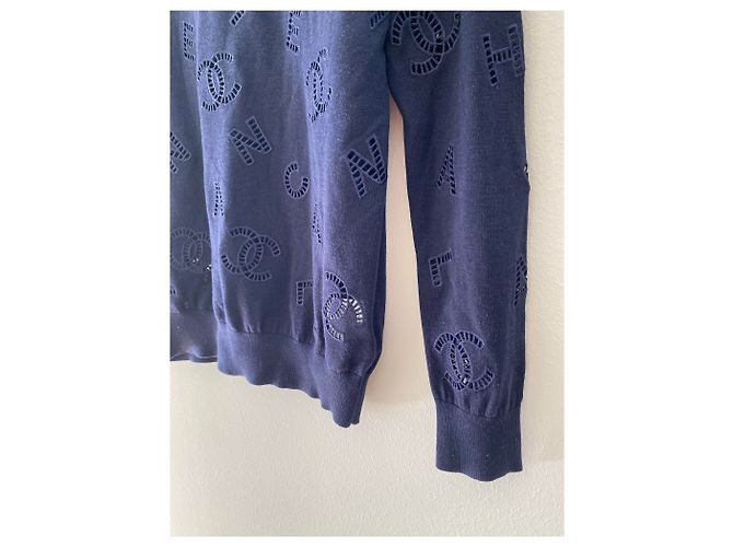 Jersey Chanel Azul - vista 6